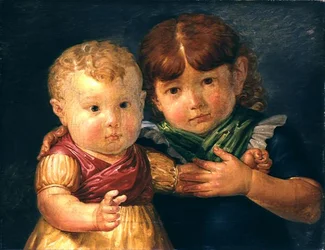 Die Kinder des Künstlers, Maria Dorothea und Otto Sigismund Runge, 1809